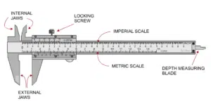 Vernier caliper least count