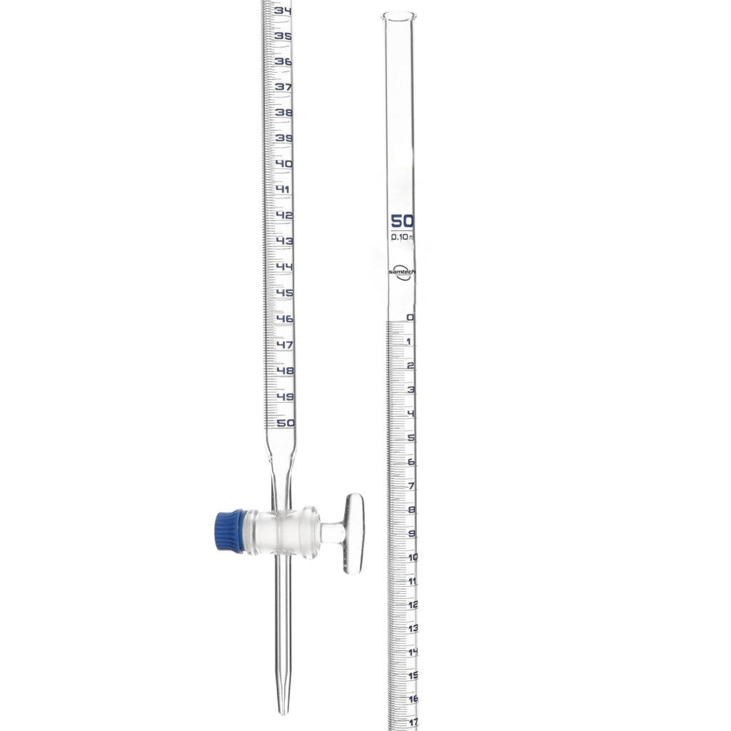 Burette with glass stop cock 50ml
