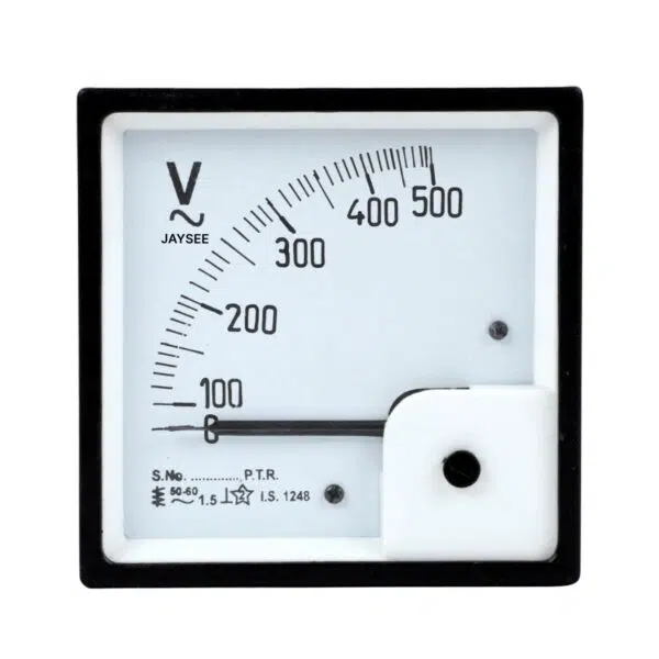 Analog Voltmeter Panel Type 500V AC DC