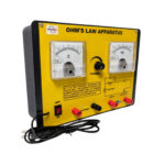 Ohm's Law Apparatus printed circuit diagram panel – physics lab experiment