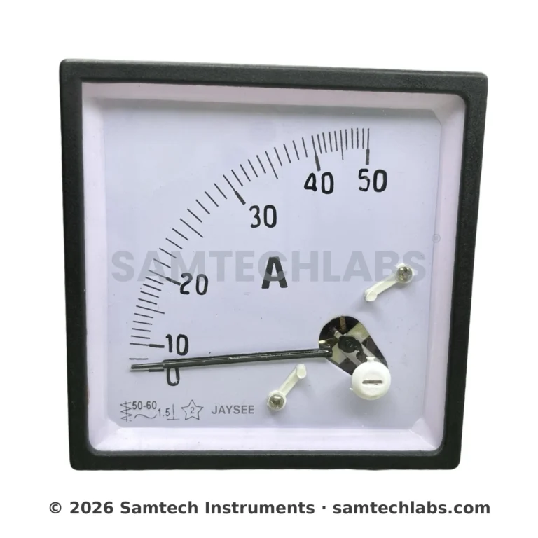 Analog Ammeter Panel Type 50A AC DC Manufacturer & Supplier in Ambala, India