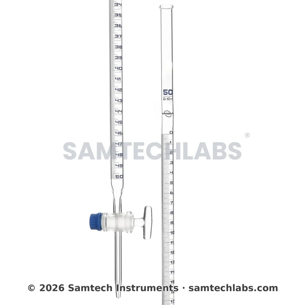 Burette With Glass Stopcock 50ml Manufacturer & Supplier in Ambala, India