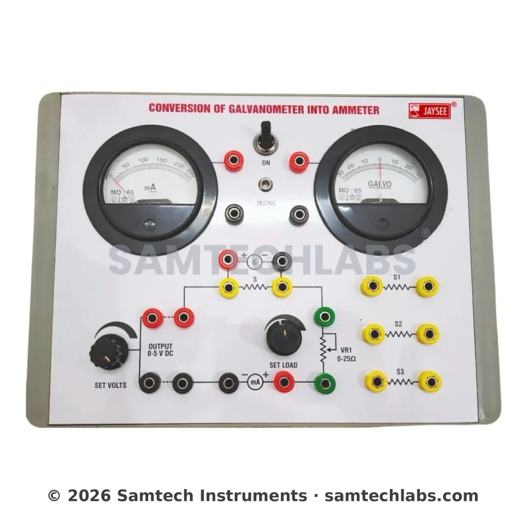 Conversion of Galvanometer into Ammeter Manufacturer & Supplier in Ambala, India