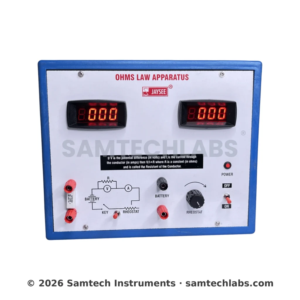 Digital Ohms Law Apparatus Manufacturer & Supplier in Ambala, India