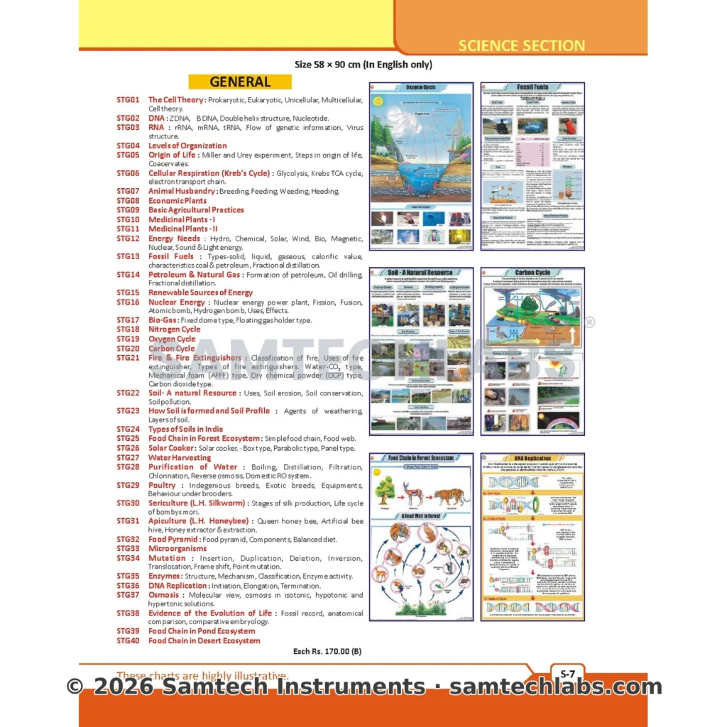 General Science Charts Manufacturer & Supplier in Ambala, India