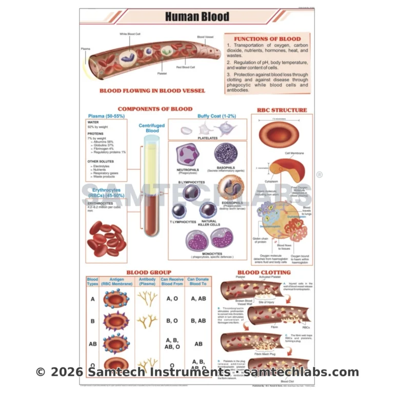 Human Blood Chart Manufacturer & Supplier in Ambala, India