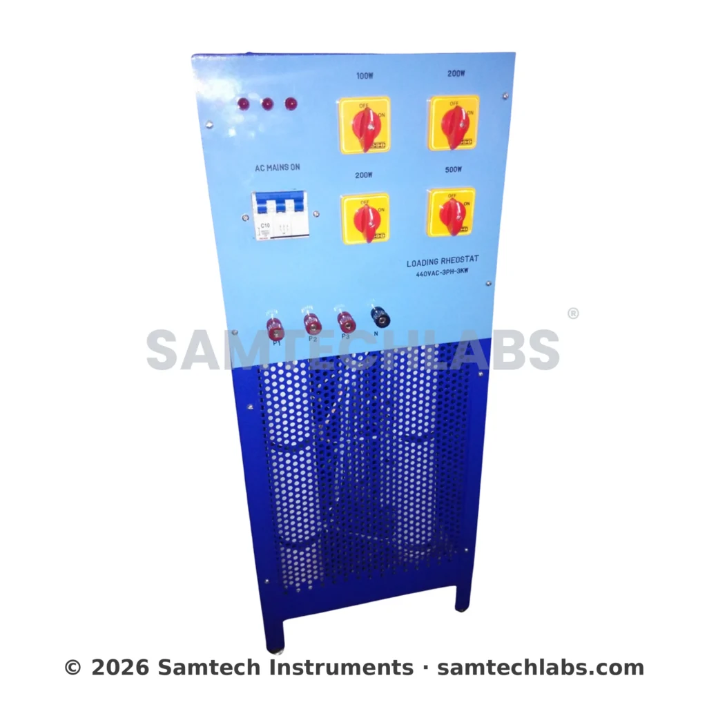 Loading Rheostat 3KW Bank Manufacturer & Supplier in Ambala, India