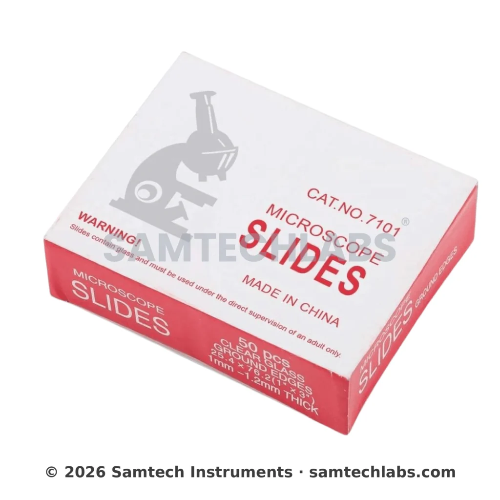 Microscope Glass Slides (Pack of 50) Manufacturer & Supplier in Ambala, India