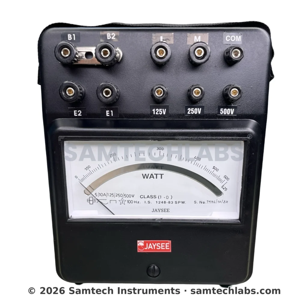 Portable Analog Wattmeter Manufacturer & Supplier in Ambala, India