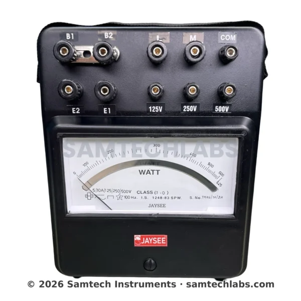 Portable Analog Wattmeter Manufacturer & Supplier in Ambala, India