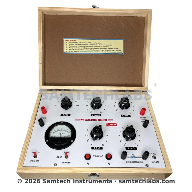 Portable Wheatstone Bridge Apparatus Manufacturer & Supplier in Ambala, India