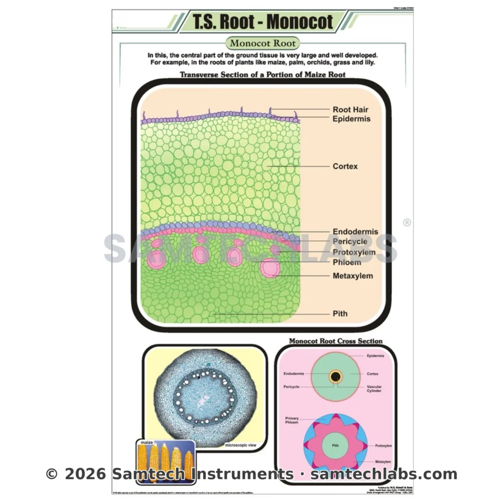 T.S Root Monocot Chart Manufacturer & Supplier in Ambala, India
