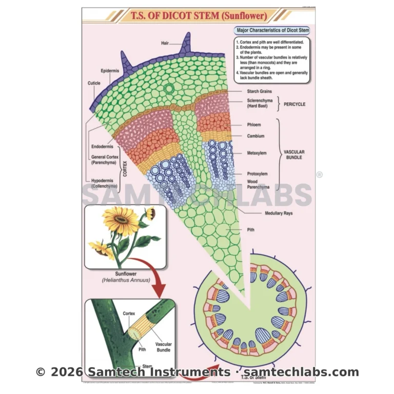 T.S Stem Dicot Chart Manufacturer & Supplier in Ambala, India