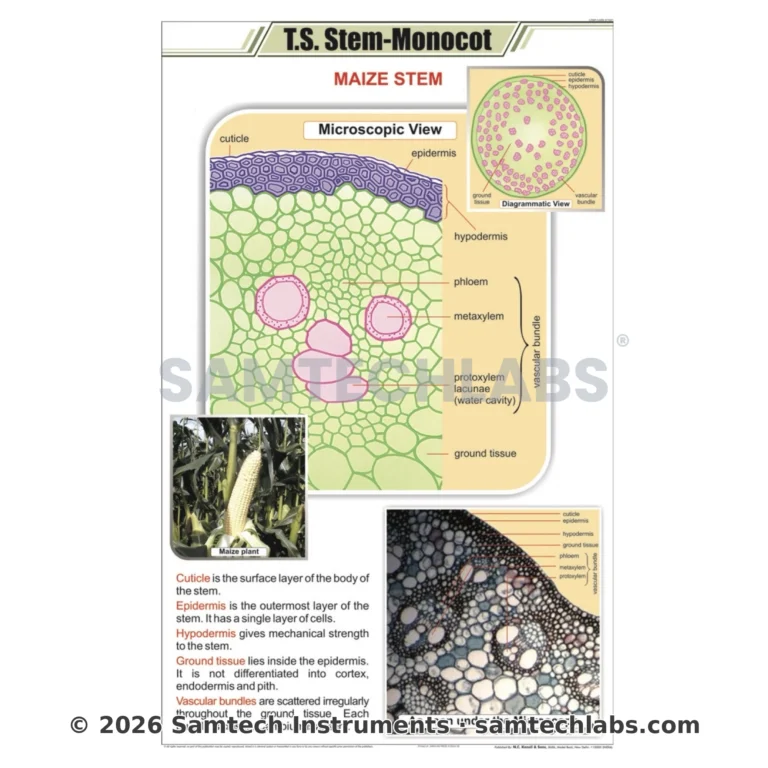 T.S Stem Monocot Chart Manufacturer & Supplier in Ambala, India