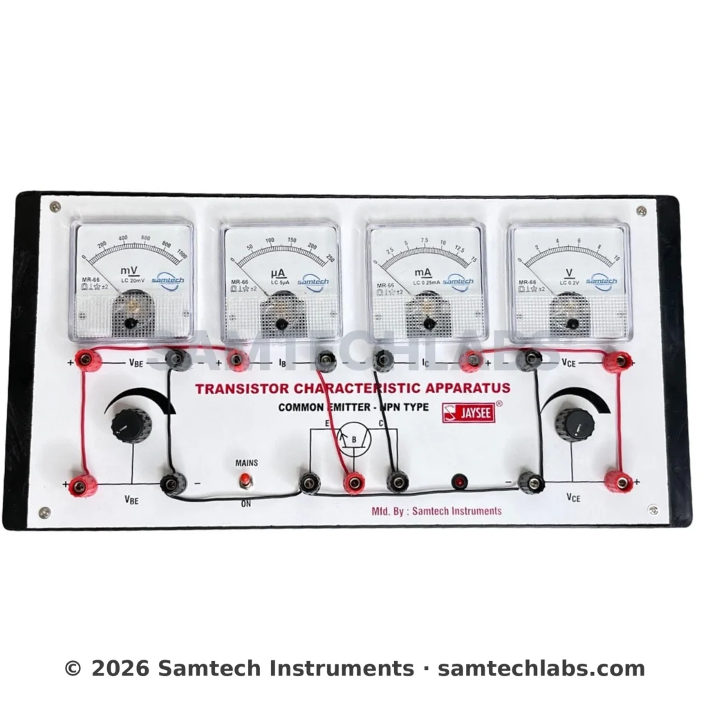 Transistor Characteristics Apparatus Manufacturer & Supplier in Ambala, India