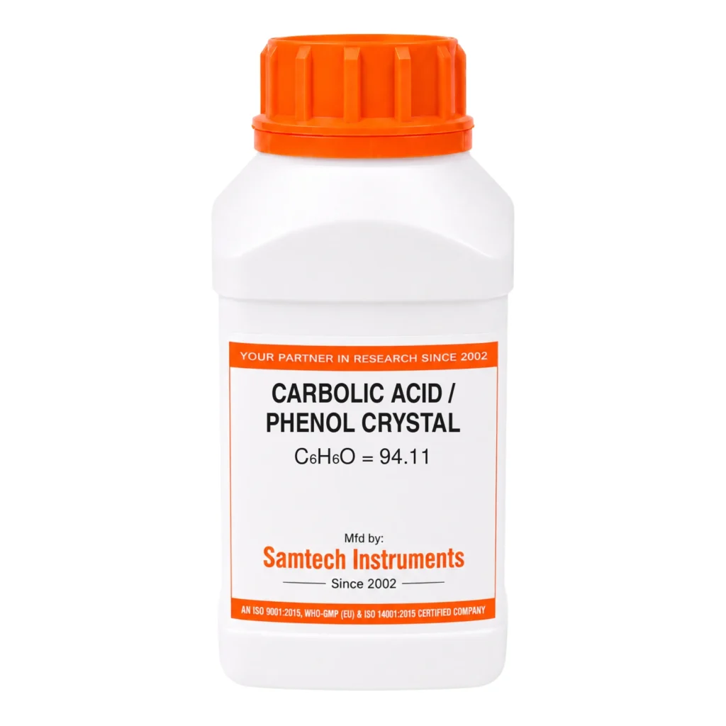 Carbolic Acid / Phenol Crystal (C6H6O) laboratory chemical – Samtech Instruments, Ambala
