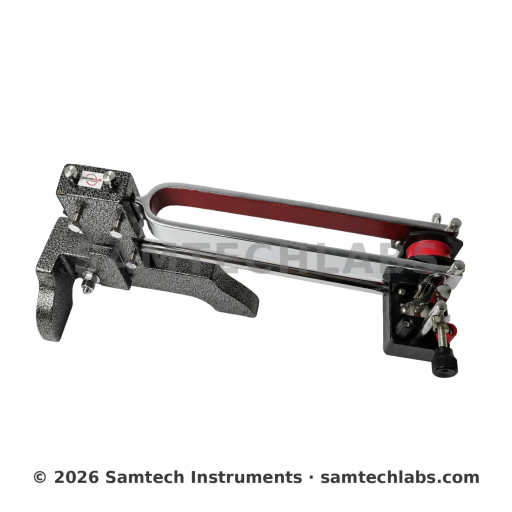 Melde's Apparatus (Inco Type) – physics waves & vibration apparatus by Samtech Instruments, lab equipment manufacturer in Ambala