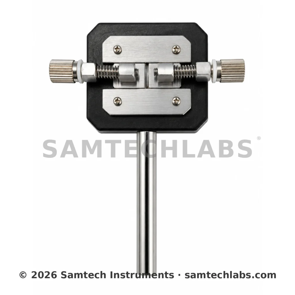 Young's double adjustable slit for interference experiments by Samtech Instruments, Ambala
