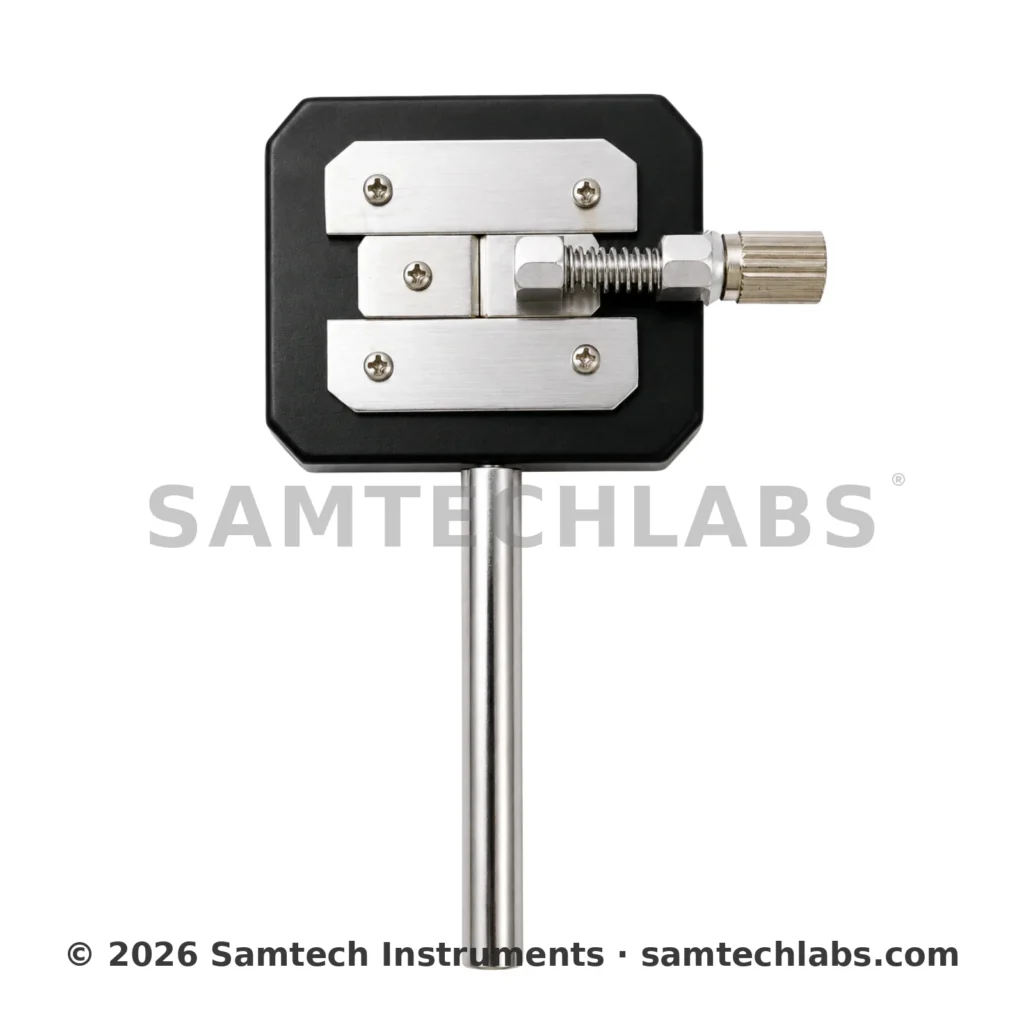 Young's single adjustable slit for light diffraction experiments by Samtech Instruments, Ambala