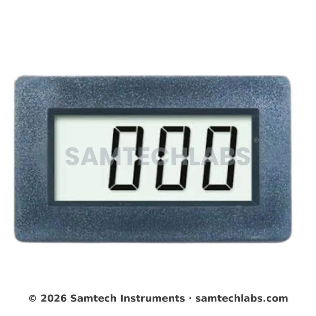 Digital Panel Meter LCD front display - Samtech Instruments, Ambala