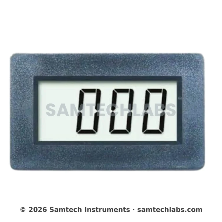 Digital Panel Meter LCD front display - Samtech Instruments, Ambala