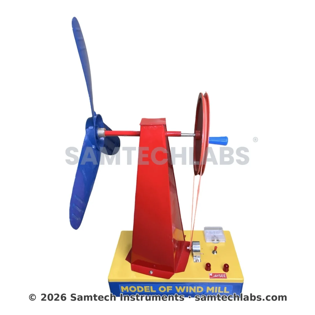 Windmill working model with stand and generator - Samtech Instruments, Ambala