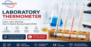 Laboratory thermometer types and uses in chemistry lab